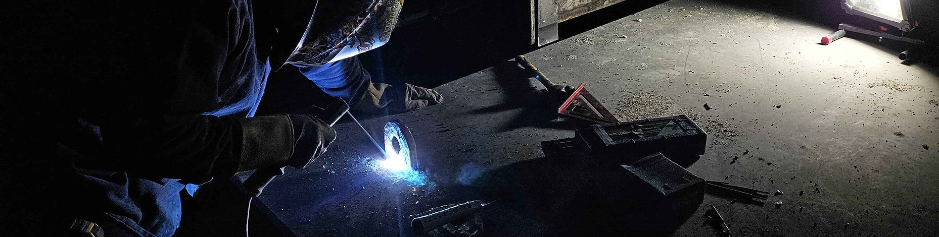 MIG welding in the dark