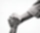 A human's hand saving the another human. Black and white image. Concept of salvation, dono