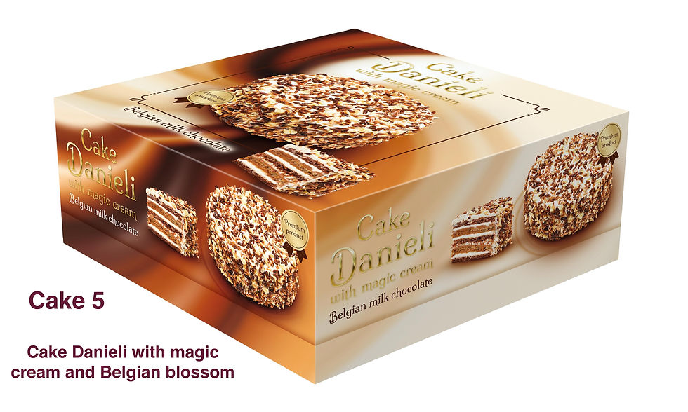 “Danieli” Cake with magic cream and Belgian milk chocolate and blossom