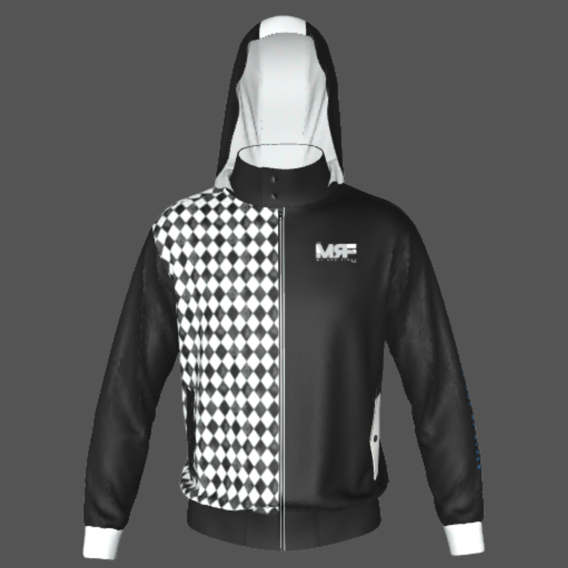 Zip Up w/ Hoodie-Argyle