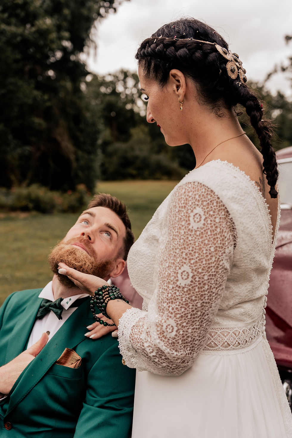 reportage photographique mariage dans le Finistère au domaine Kergonan part la photographe Alexandra.C Photographie en Bretagne dans les cotes-d'armor et dans le Finistère.