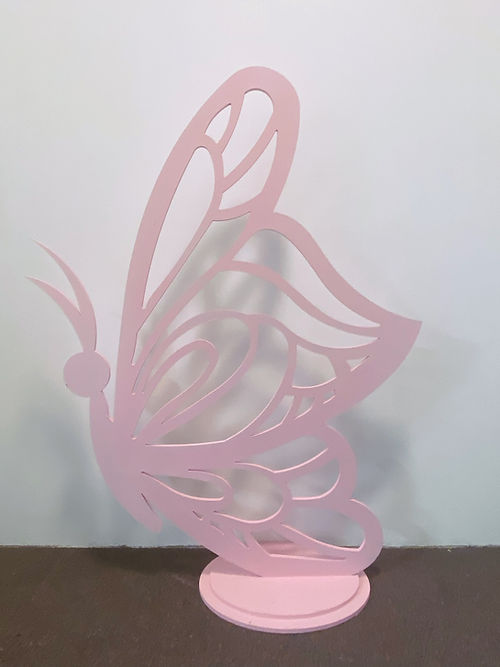 Butterfly props in pink hire small size 80cm (Hire)