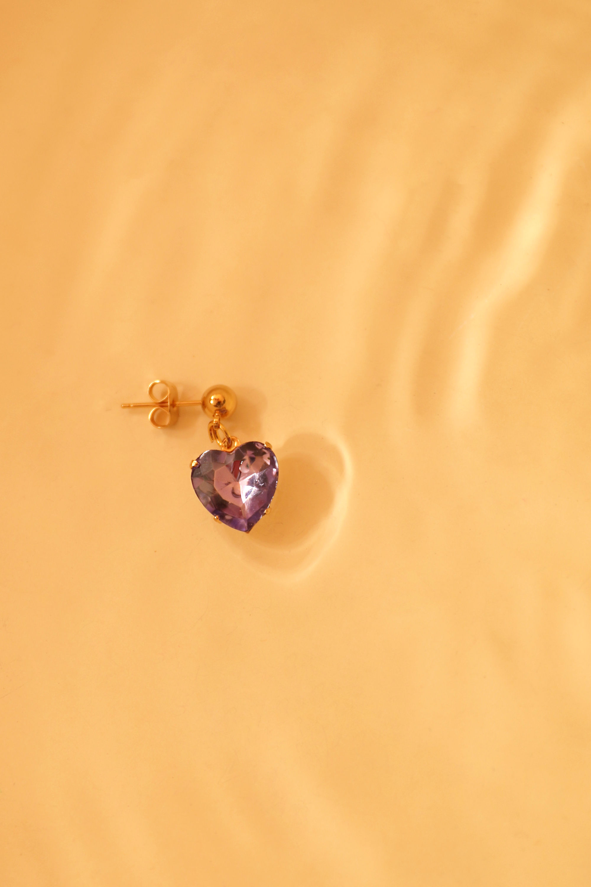 MONO boucle coeur mauve