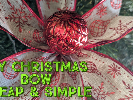How to Make Festive Christmas Bows on a Budget - Simple DIY 