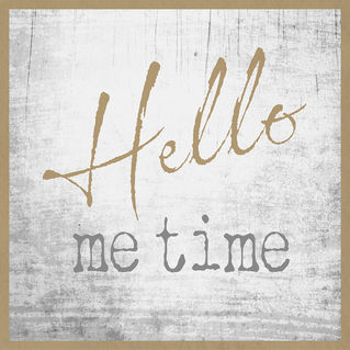 Typography bath and spa wall art that says "Hello Me Time"