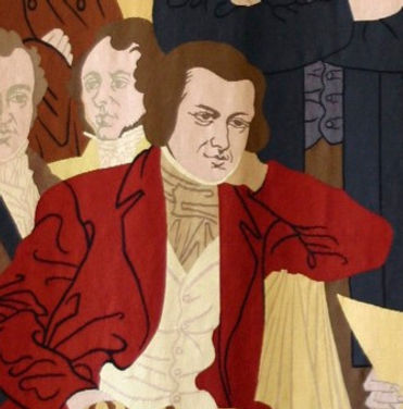 Victor Hugo sur la tapisserie des fondateurs de la SGDL