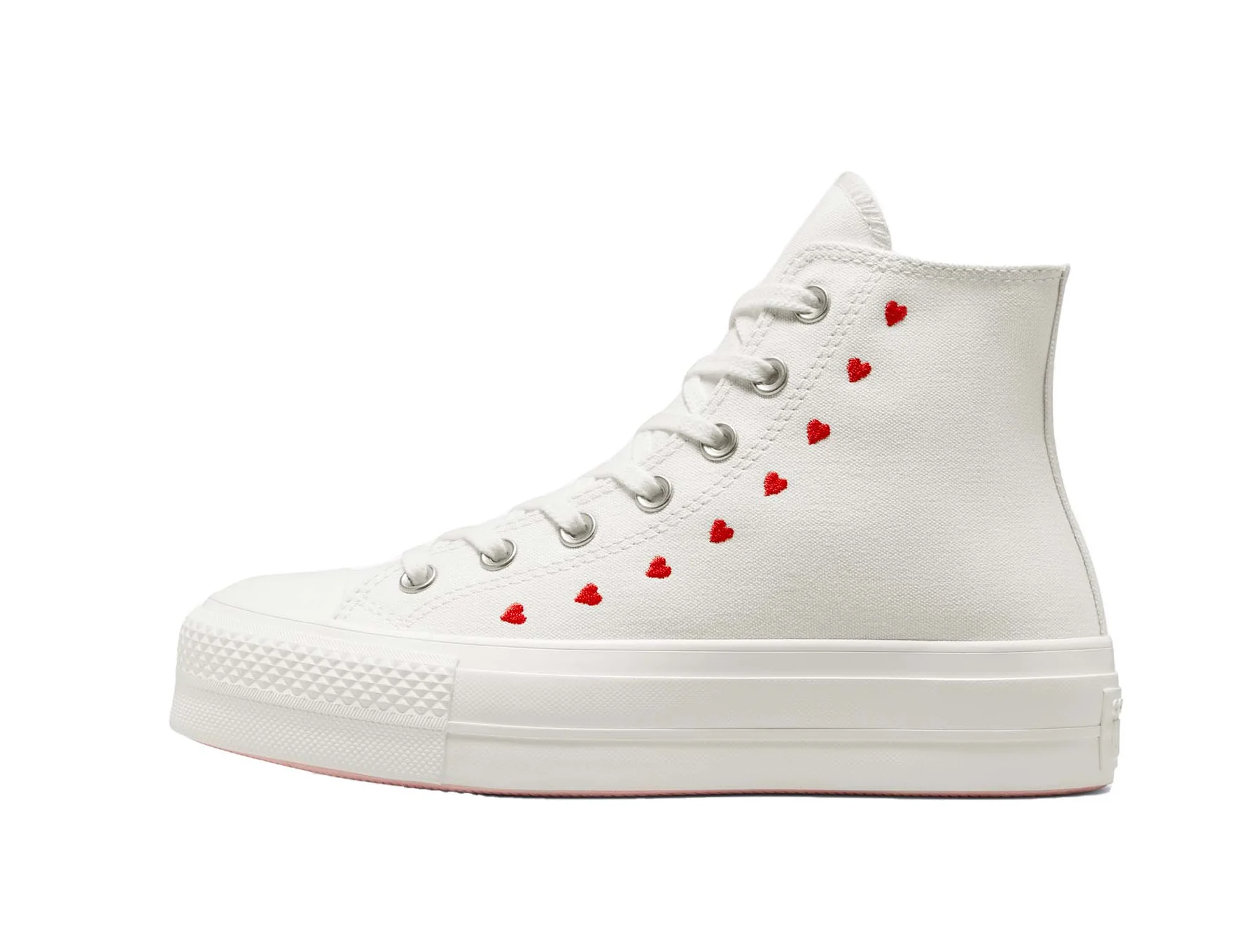 Thumbnail: Zapatilla Converse Chuck Taylor Plataforma Hi Love Mujer Blanco