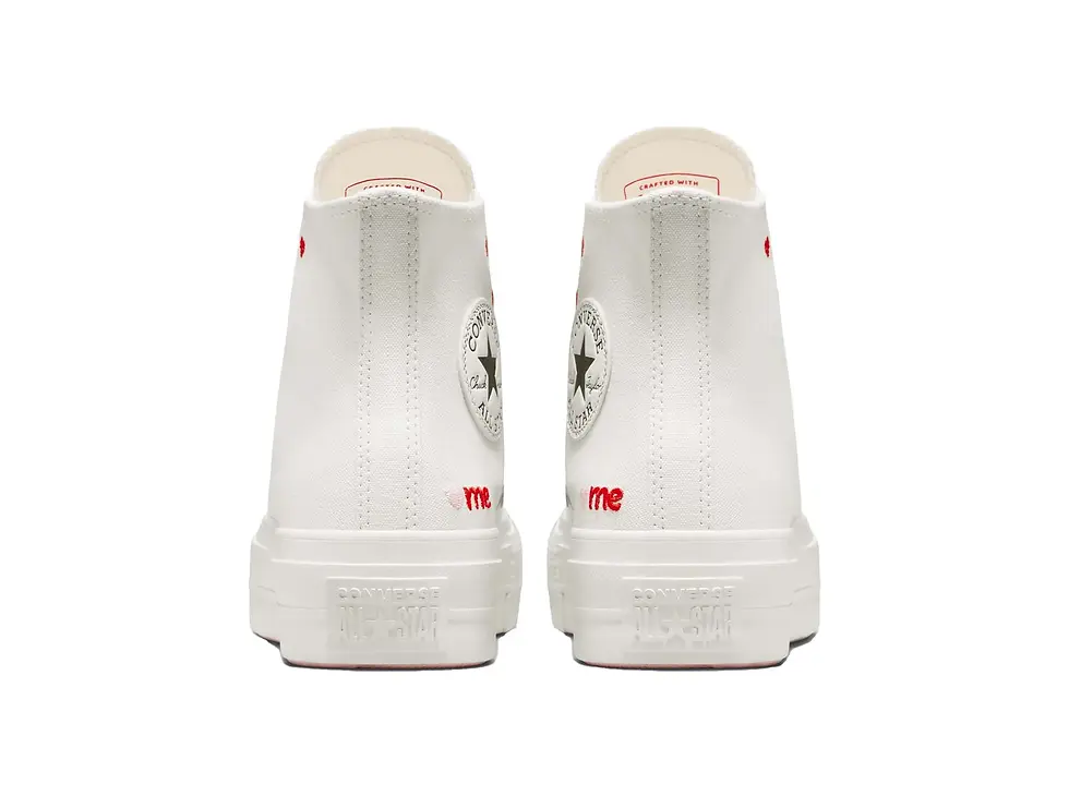 Miniatura: Zapatilla Converse Chuck Taylor Plataforma Hi Love Mujer Blanco