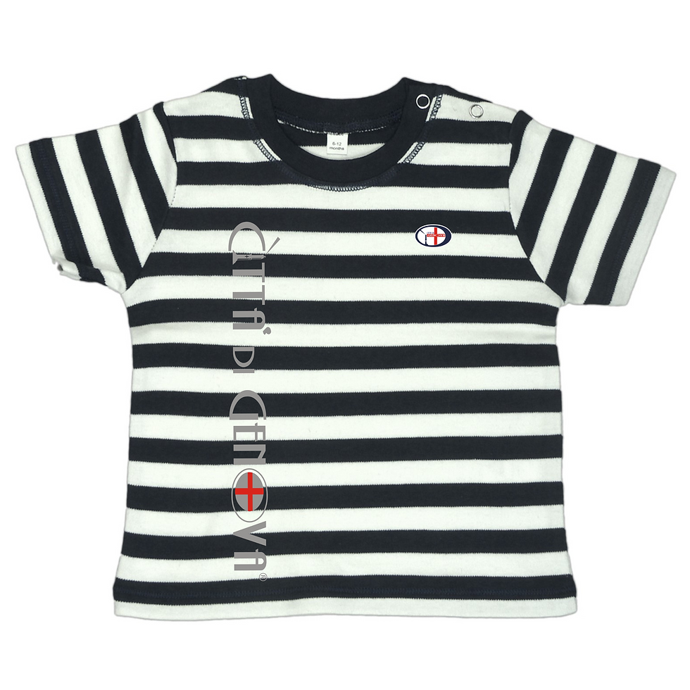 Miniatura: T-shirt baby righe Città di Genova sportswear
