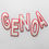 Miniatura: Scritta in panno Genoa arial