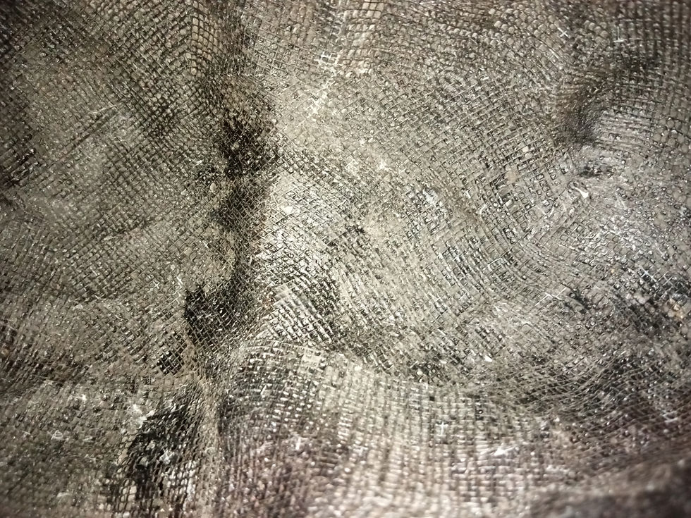 Thumbnail: Antique Wood Kwan-Yin Face Mask,Golden Face Front Side  "SALES"DIS"