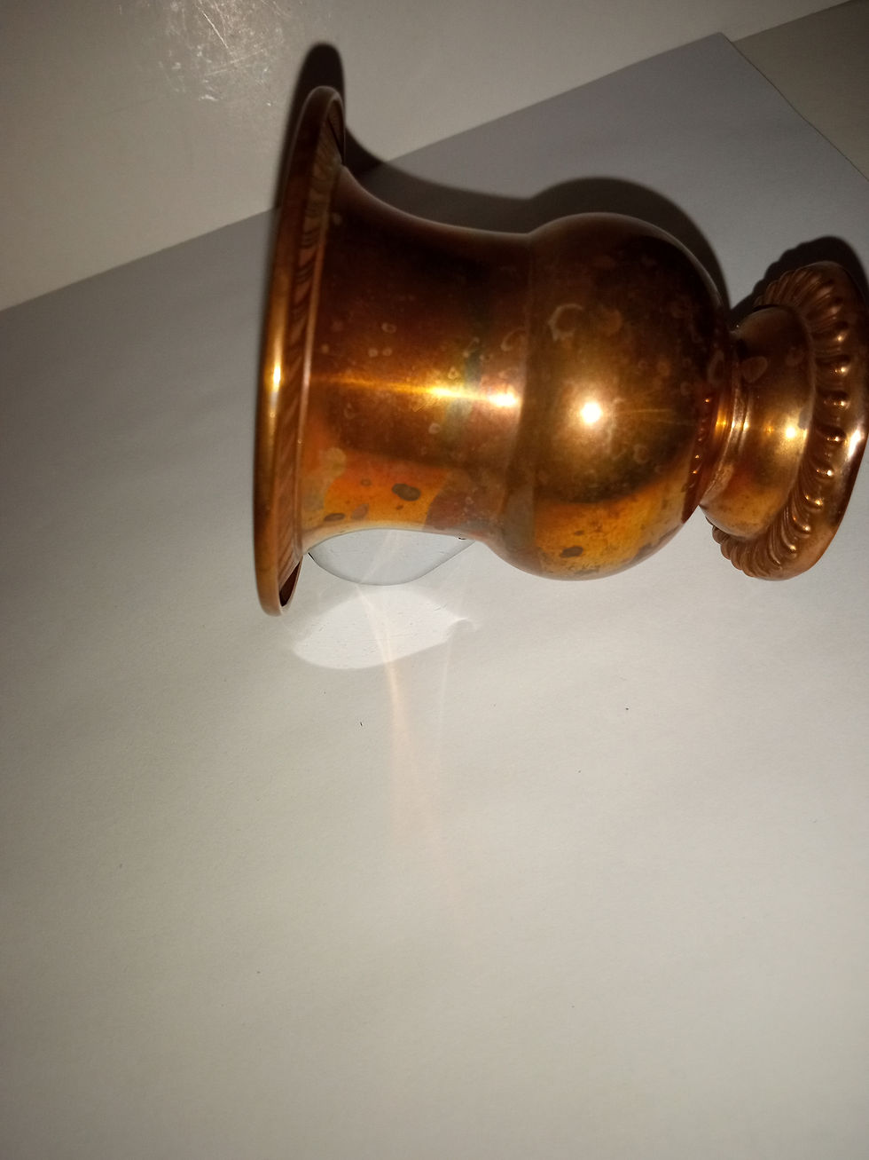 Thumbnail: Antique Bronze Small Vase, Height 2 5/8 Inches, Weight 1.72 Oz   " SALES" "DIS".