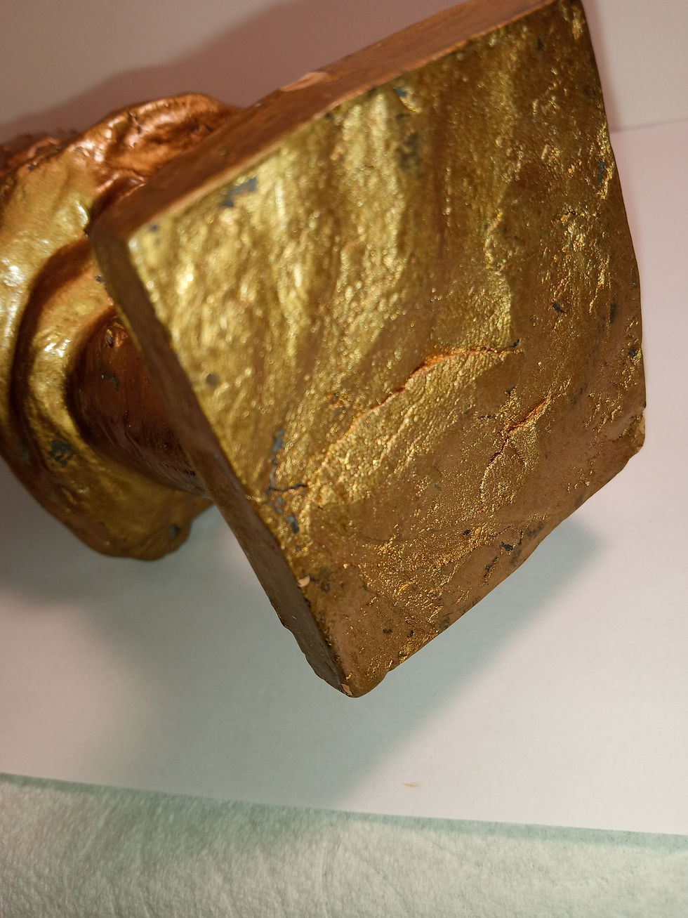 Thumbnail: Antique Bronze Warrior Decorated W/ 24K Yellow Gold W/Armour "SALES" " DIS"