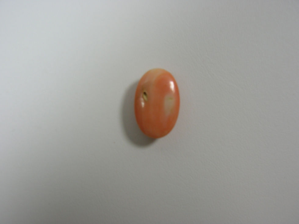 Thumbnail: LOOSE CORAL OVAL CABOCHON STONE