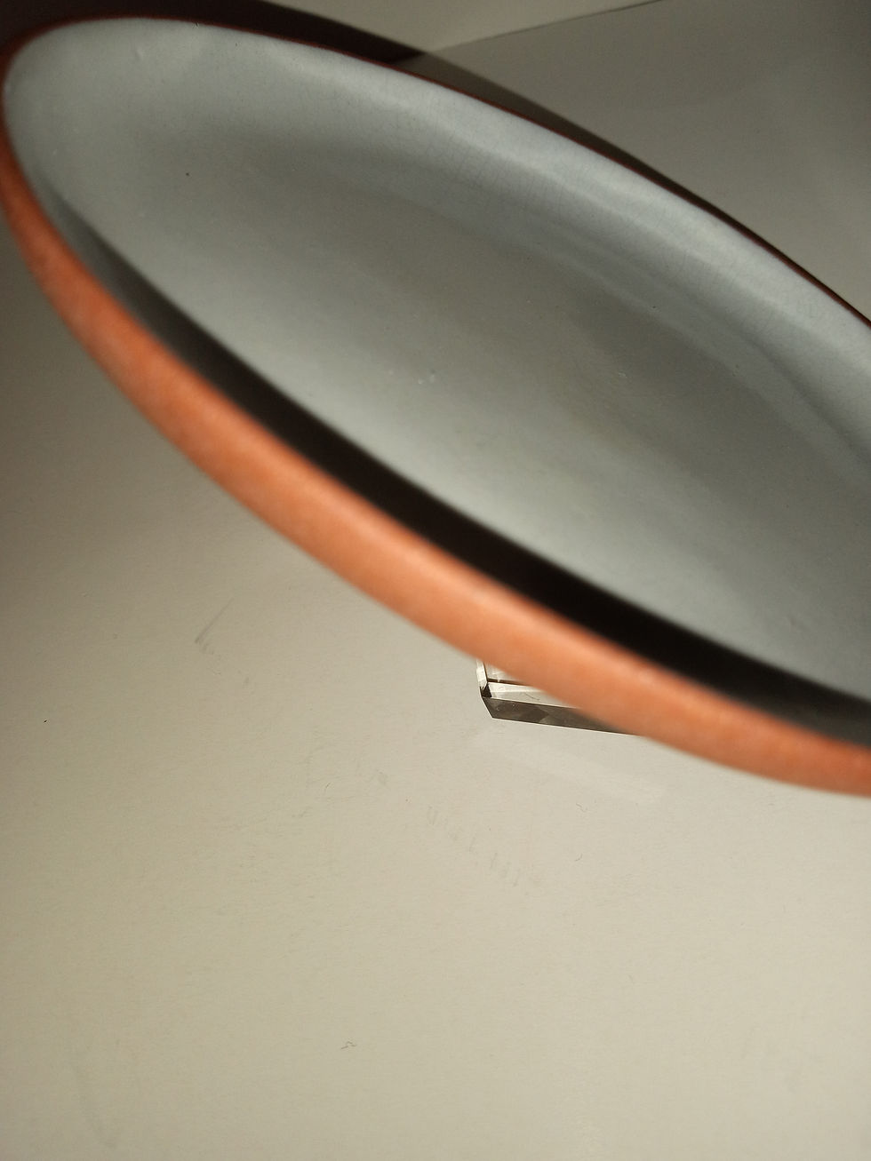 Thumbnail: Antique White Glaze Ceramics Ware, Diameter 5 inches