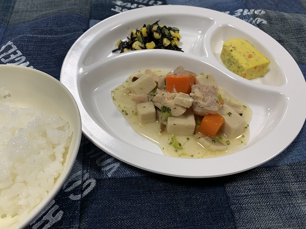 鶏肉と高野豆腐のくず煮 鶏肉と高野豆腐のくず煮