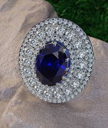Blue sapphire ring