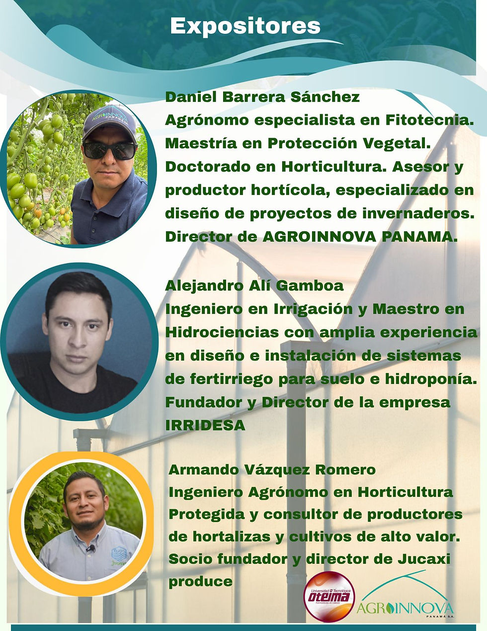 Expositores especialistas en horticultura protegida