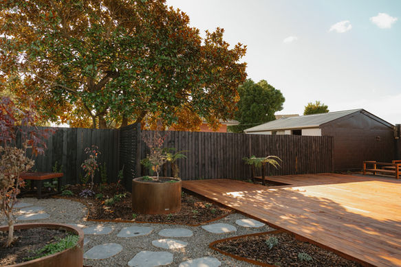 Good Nature Gardens _ Custom built deck for urban home