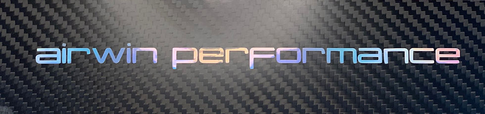 Sticker *1-zeilig* „airwin-performance“ Oilslick 