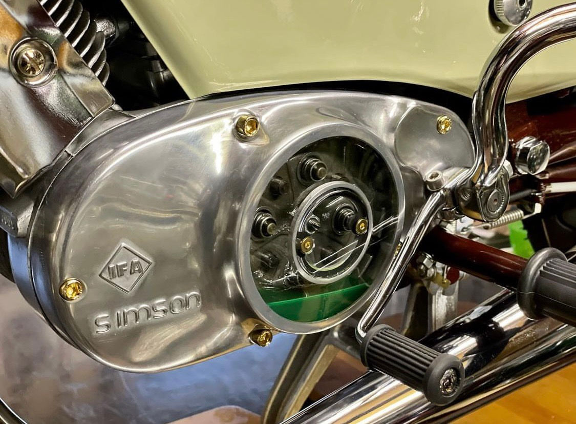 „GLOTZORAMA“ Bearbeitung für Simson Seitendeckel S50 (Kupplungsdeckel)