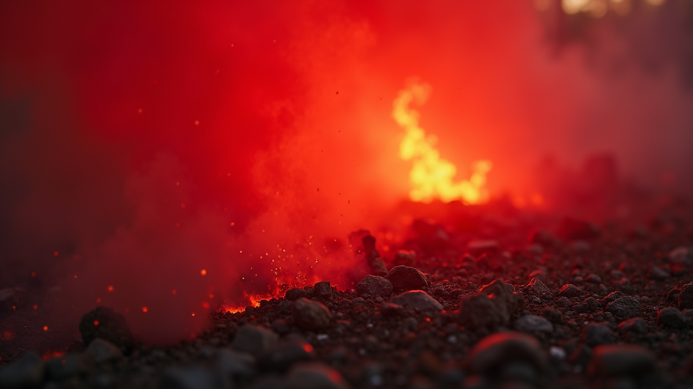 Close-up de extintor de incêndio vermelho pronto para recarga