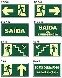Sinalização de Orientação e Rota de Fuga em garanhuns
