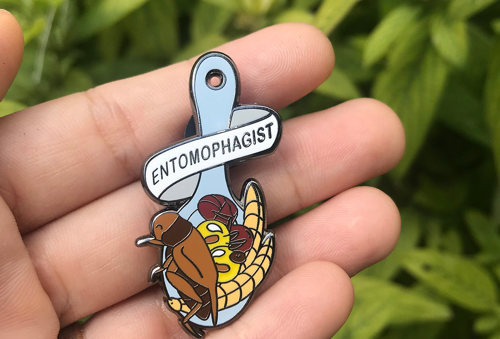 Entomophagist Brooch