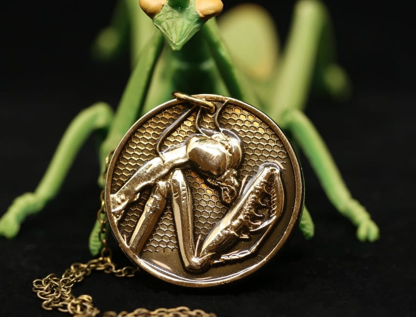 Praying Mantis medallion