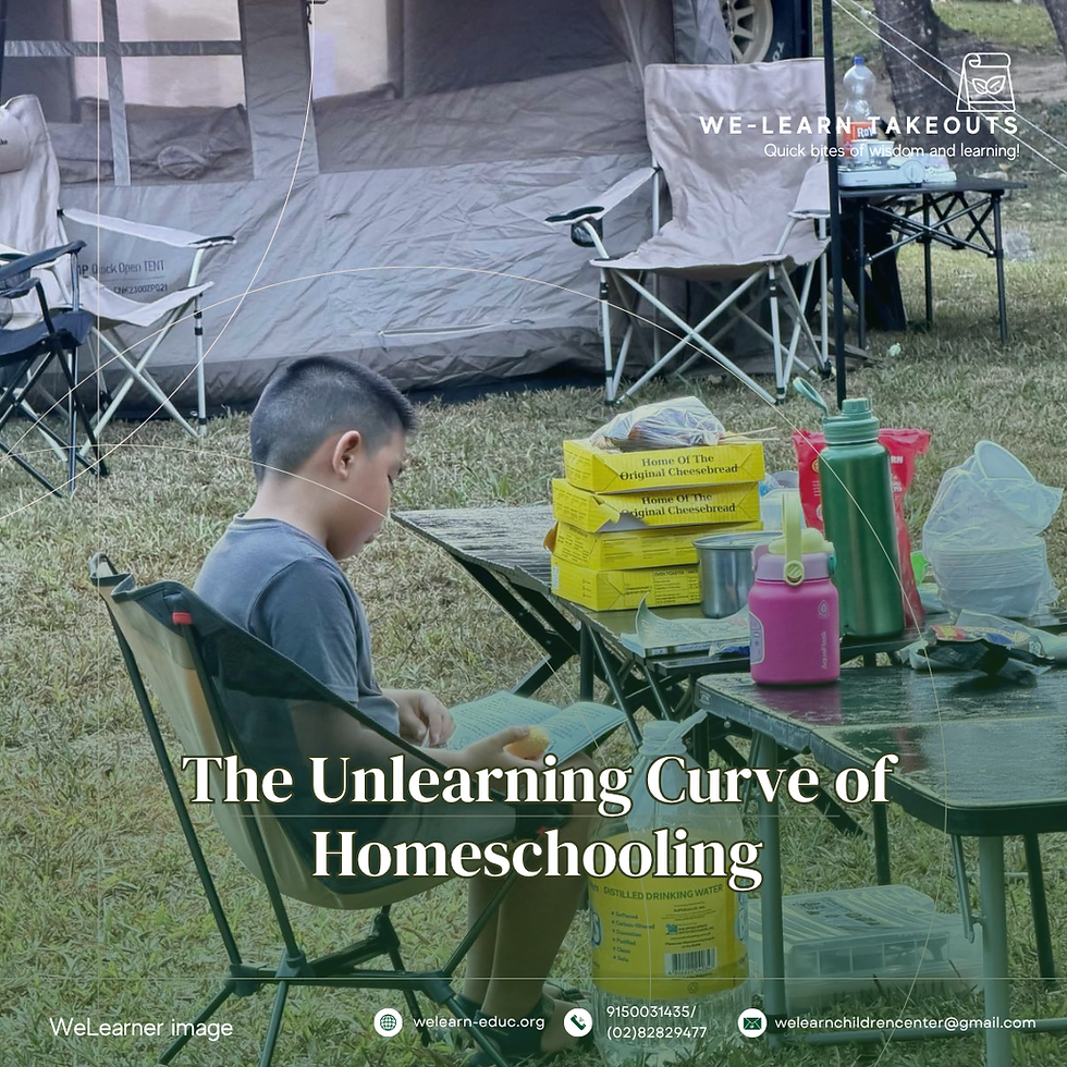 The Unlearning Curve of Homeschooling
