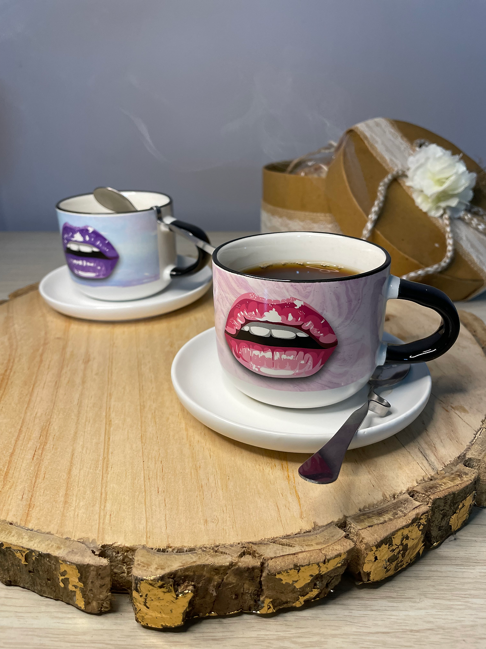 Thumbnail: Little Quirky Cup-Saucer Set- Set of 2