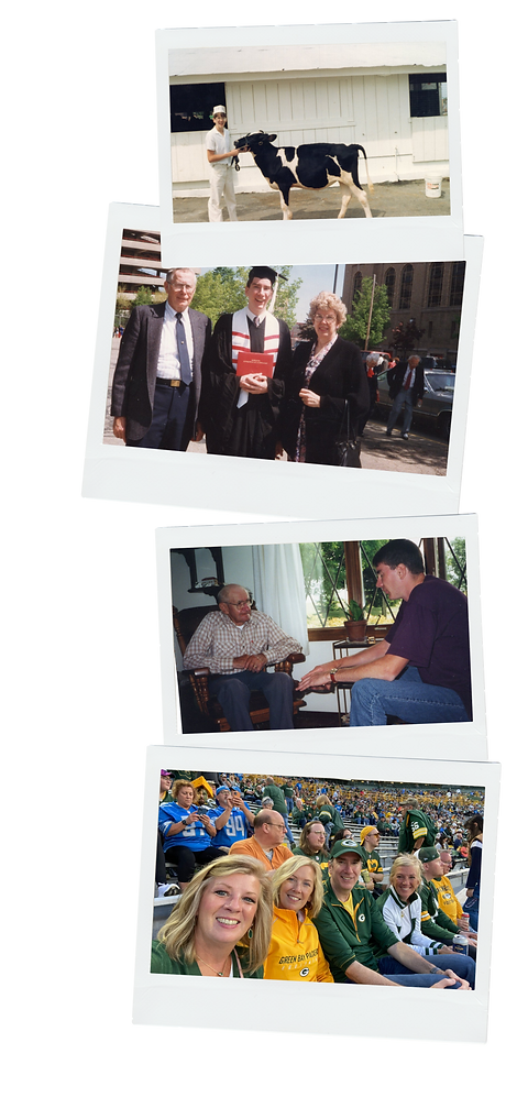 Photo array from Jamie Wall's life