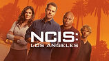 NCIS: Los Angeles promo image with 4 actors looking cool in front of palm trees