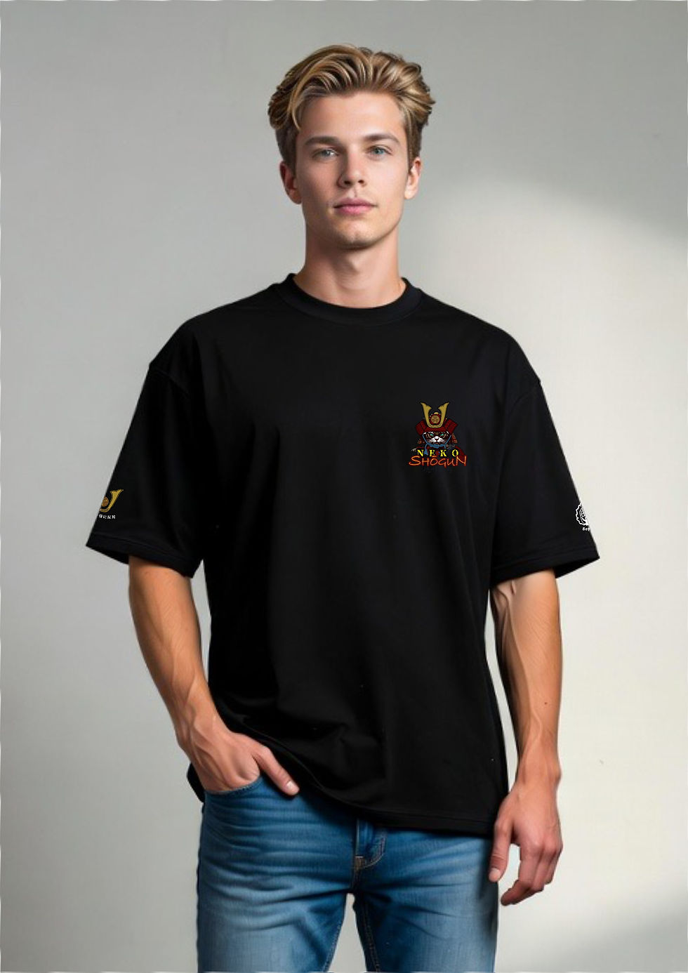 Thumbnail: Neko Shogun in Red Armor T-Shirt