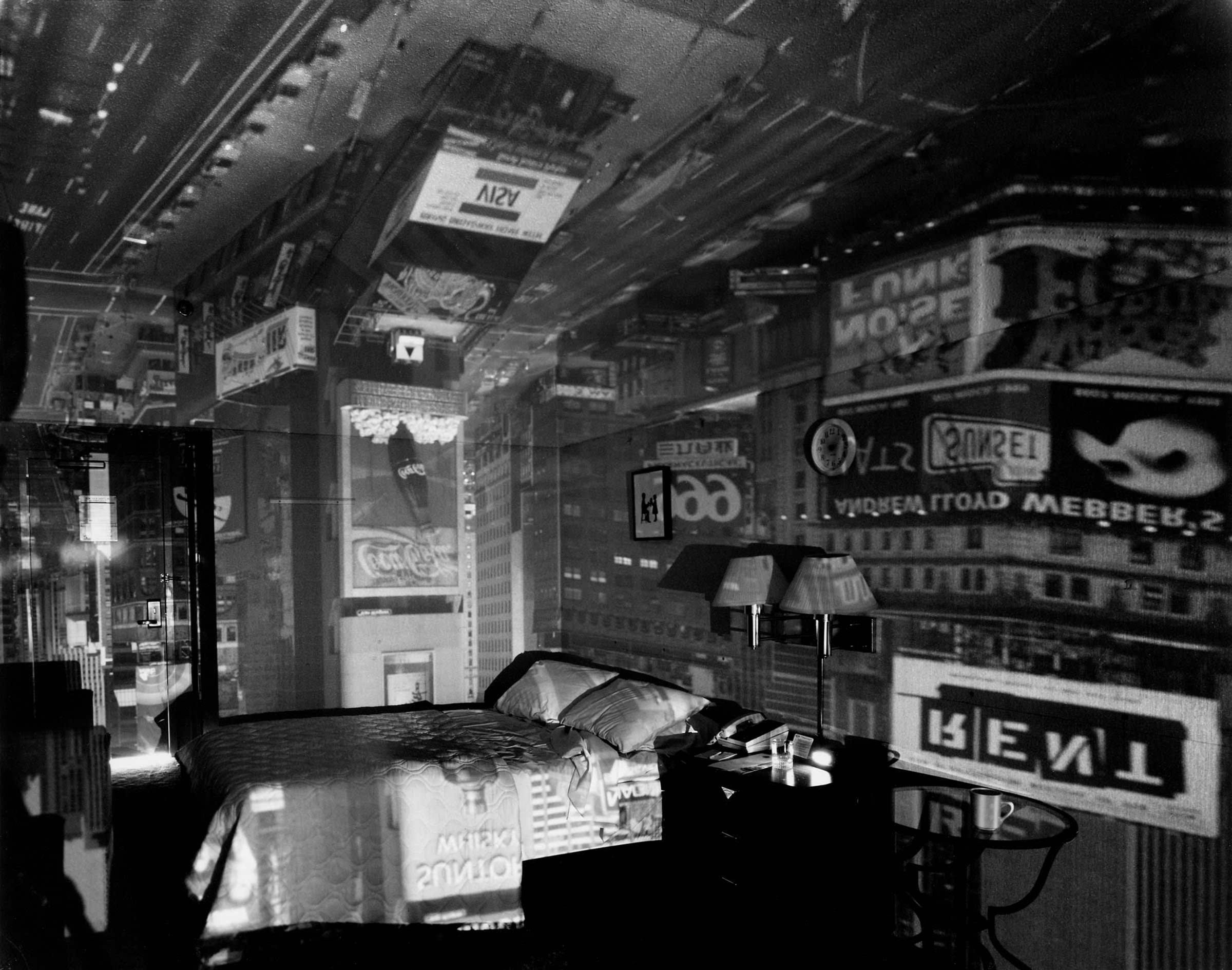 Abelardo MORELL "Camera Obscura: Times Square in Hotel Room, 1997"