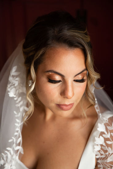 bronze bridal makeup and highlight