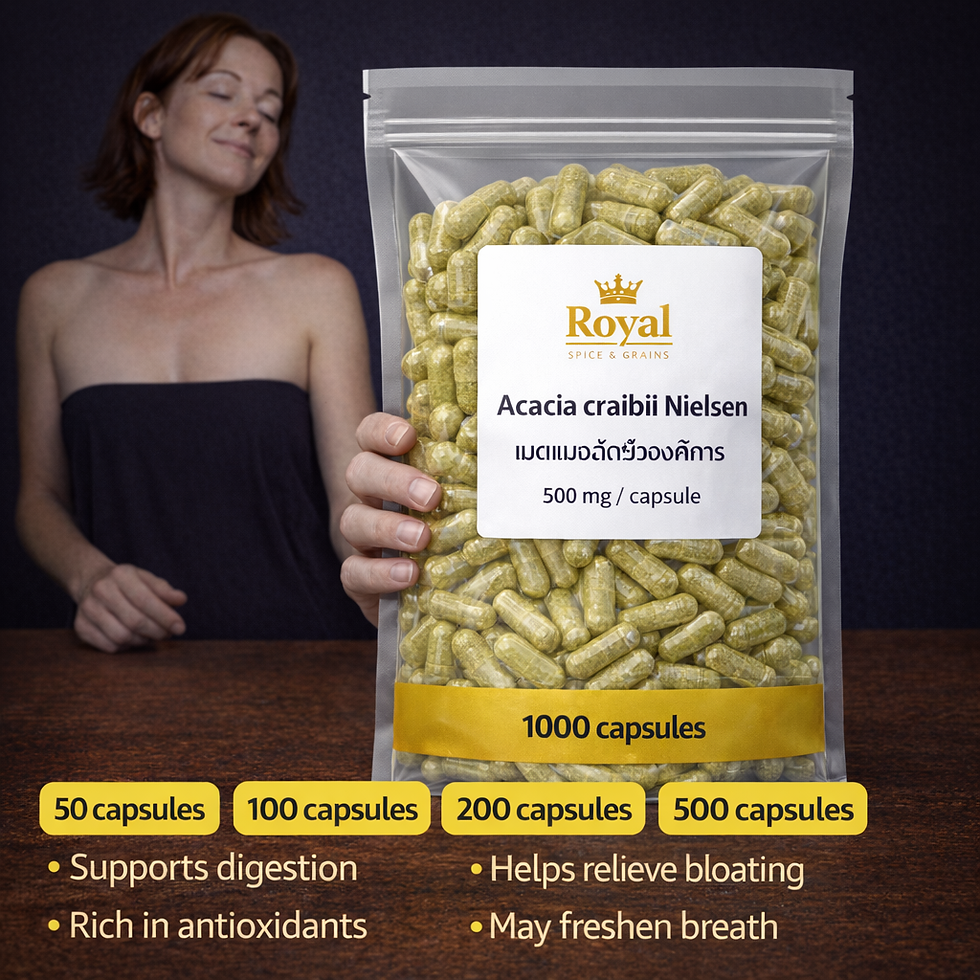 ภาพขนาดย่อ: Acacia craibii Nielsen Capsules, แคปซูลกำลังช้างสาร,   500 mg/ capsul