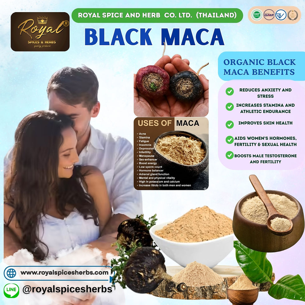ภาพขนาดย่อ: Superfoods, Organic Black Maca Root Powder