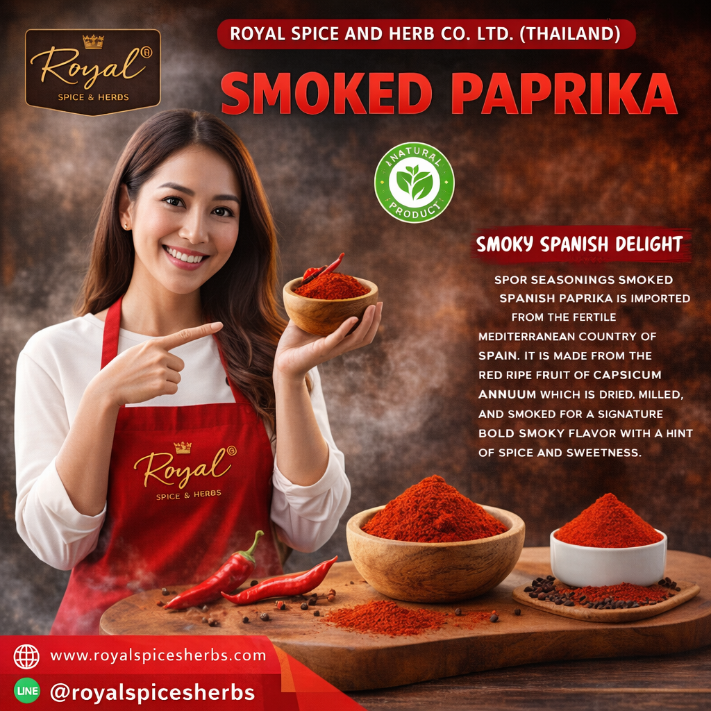 SMOKED PAPRIKA POWDER 100% สโมคปาปริก้า (ปาปริก้ารมควันป่น) Grade "A
