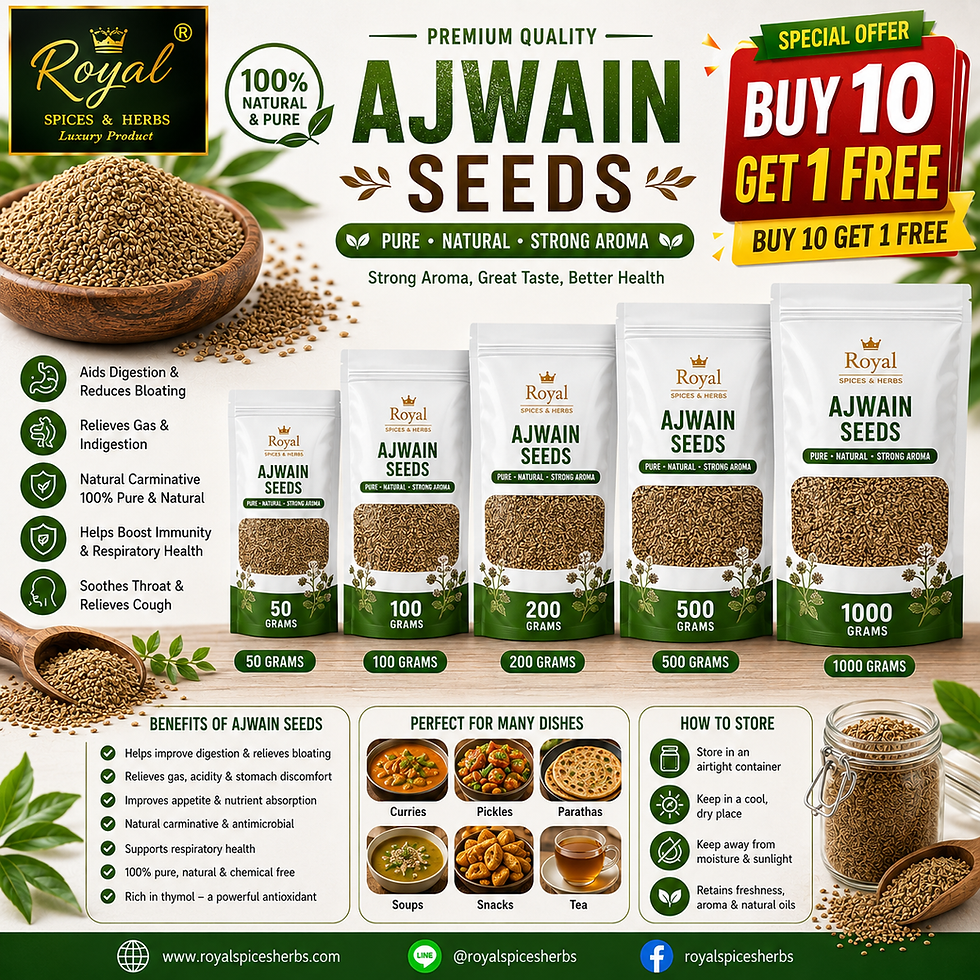 Thumbnail: AJWAIN SEEDS เม็ดอัชวาน , Ajowan (Bishop’s weed/Carom/Celery seeds)