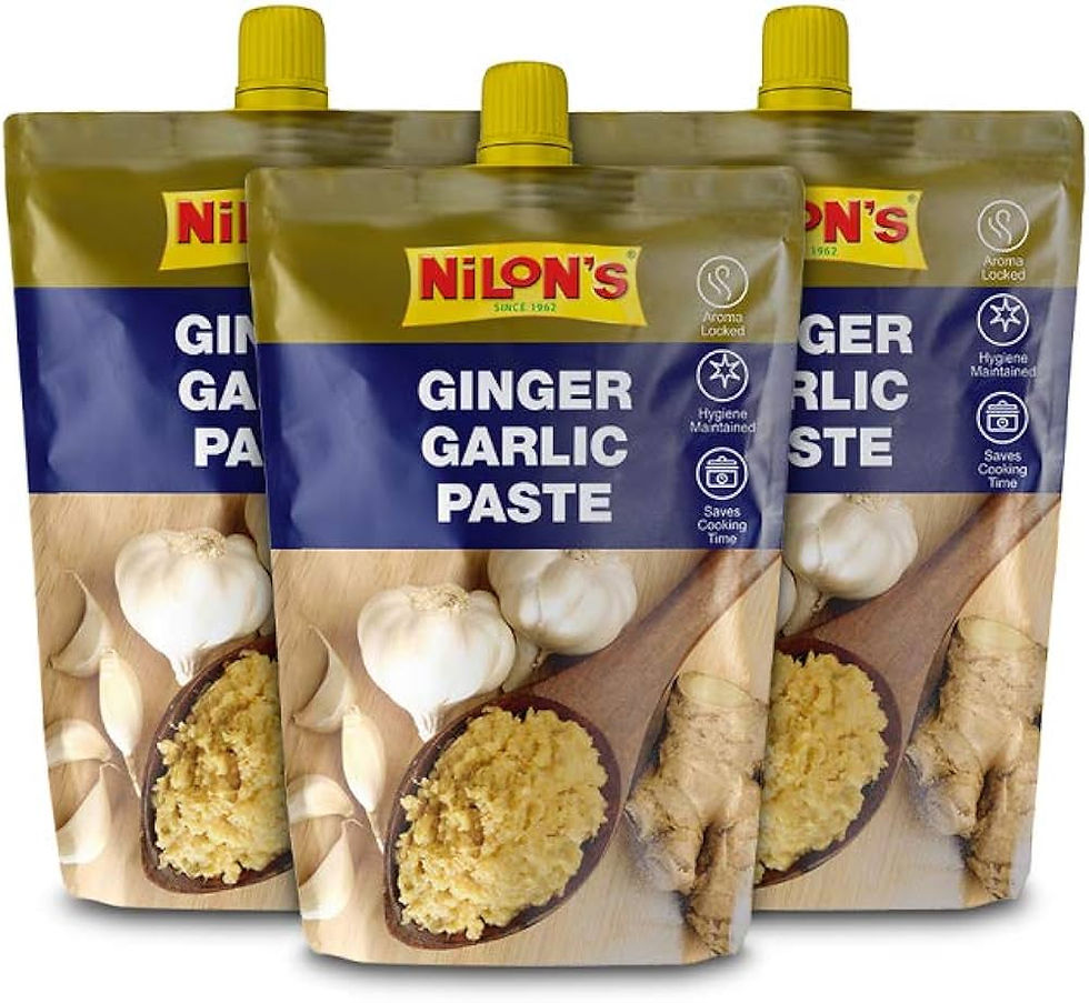 ภาพขนาดย่อ: Nilons Ginger Garlic Paste, กระเทียมและขิงบด , 200  grams