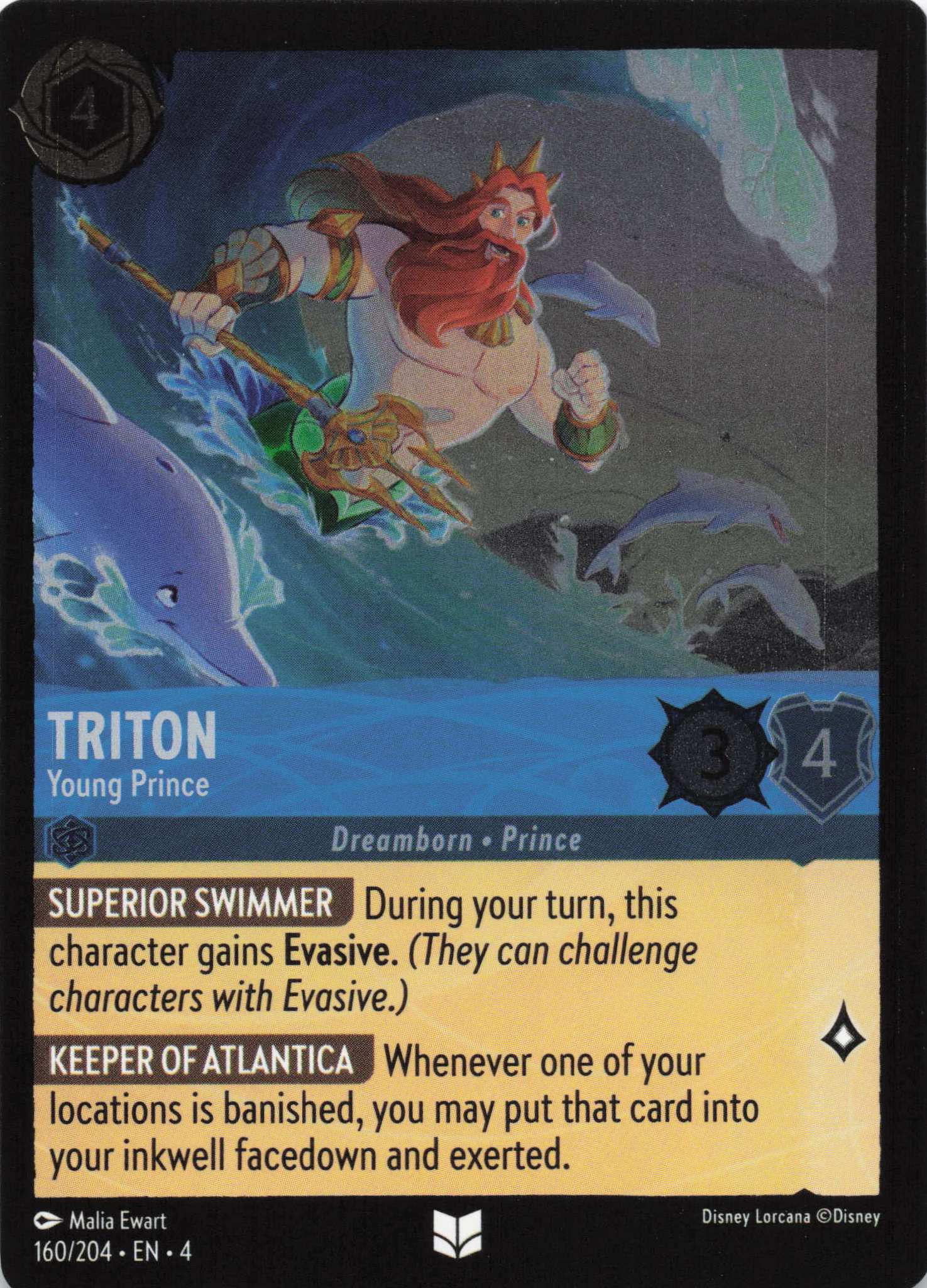 Triton - Young Prince - Ursula's Return Foil