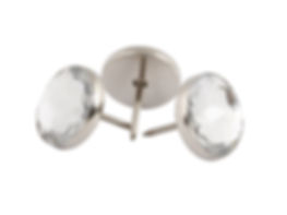 7/16in (11mm) Diameter Crystal Upholstery Tacks