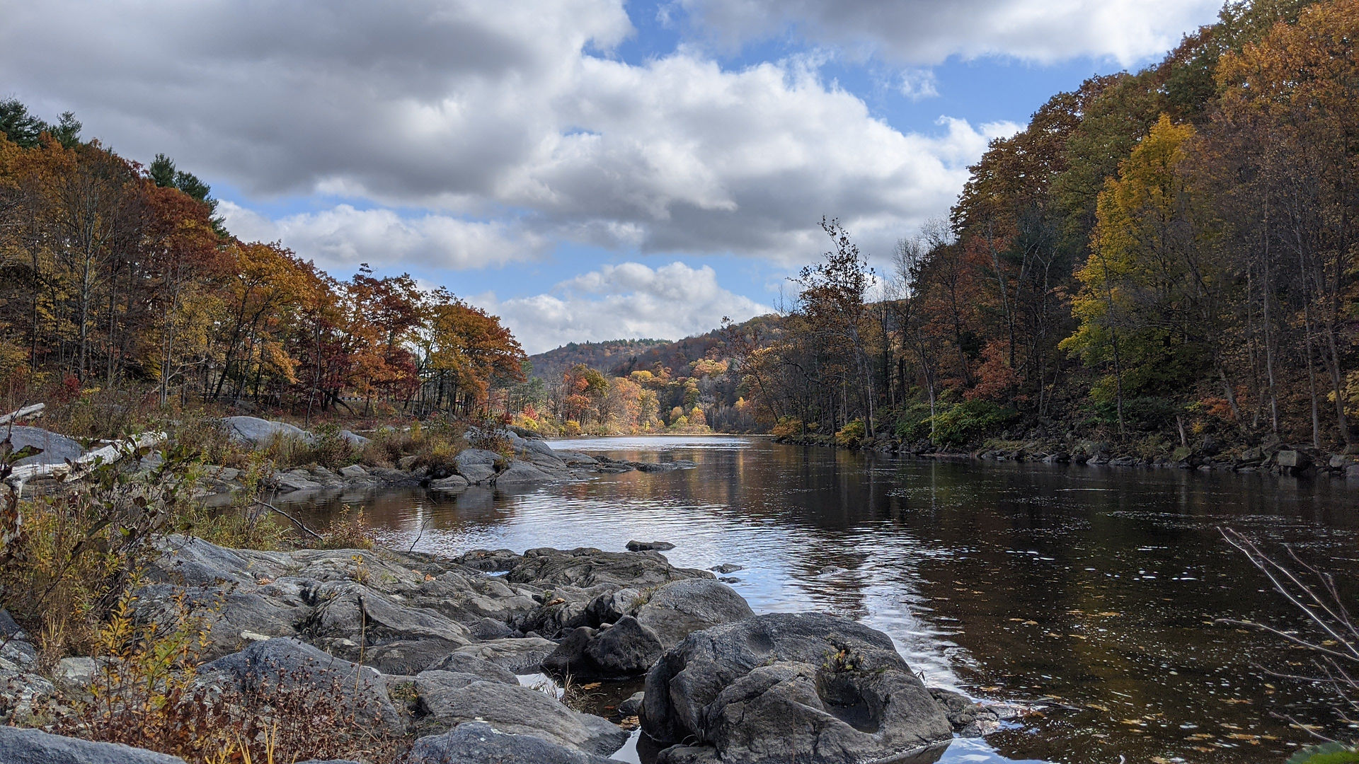 The Deerfield River in autumn. Photo by Ryan O'Donnell