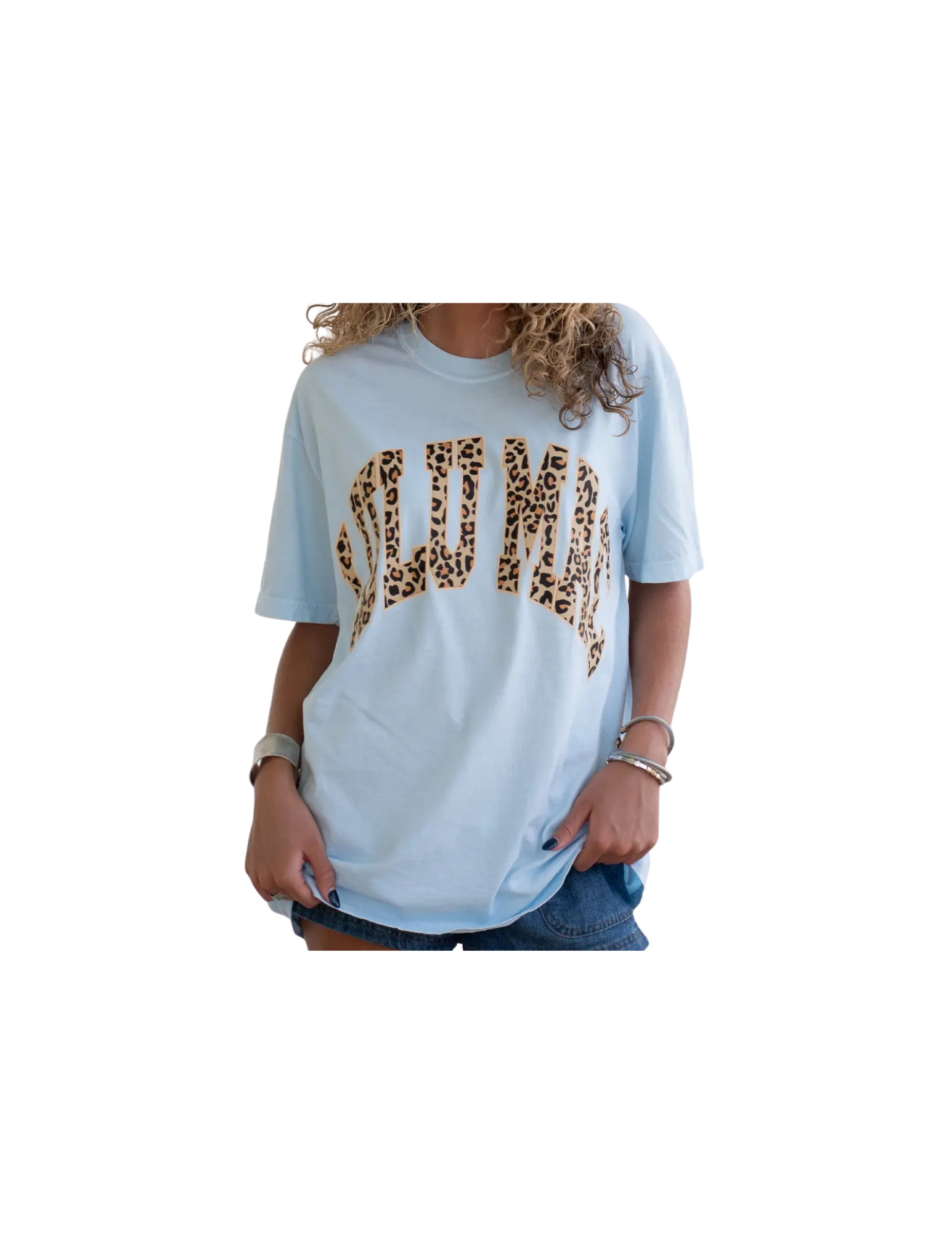 Leopard Chambray t-shirt