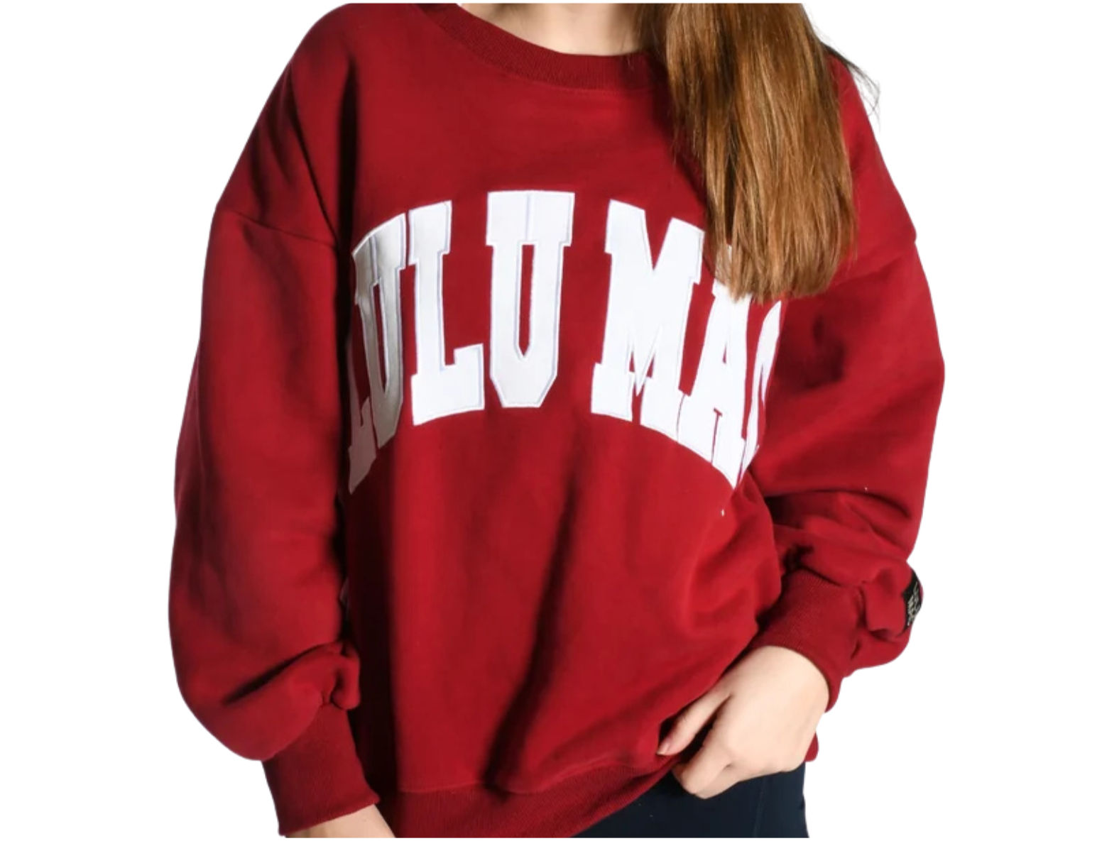 Lulu Mac Sweatshirt Cardinal/White - Puff