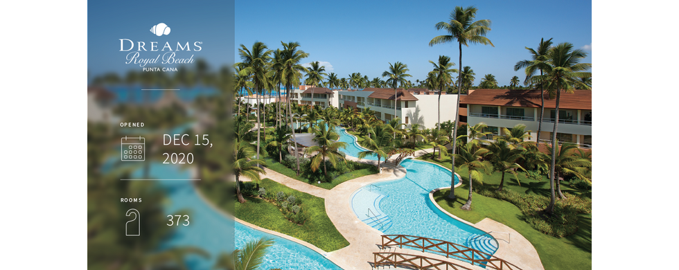 Located on a palm-studded white-sand beach overlooking the turquoise ocean, this luxurious family-friendly beachfront resort in Punta Cana offers the finest accommodations, dining and activities. Children can enjoy themselves with supervised fun at the new Explorer’s Club for Kids, while teenagers can hang out at the Core Zone Teens Club. Adults can indulge at the spa with a bevy of transcendent treatments to rejuvenate the body. With Unlimited-Luxury® amenities, Dreams Royal Beach Punta Cana redefines all-inclusive and offers the perfect escape for couples and couples with children.
