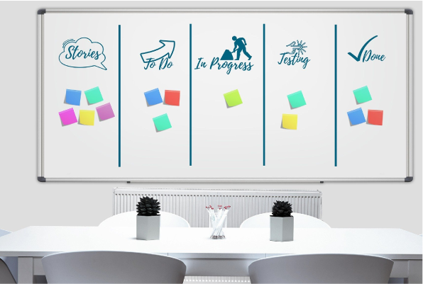 Whiteboard stickers