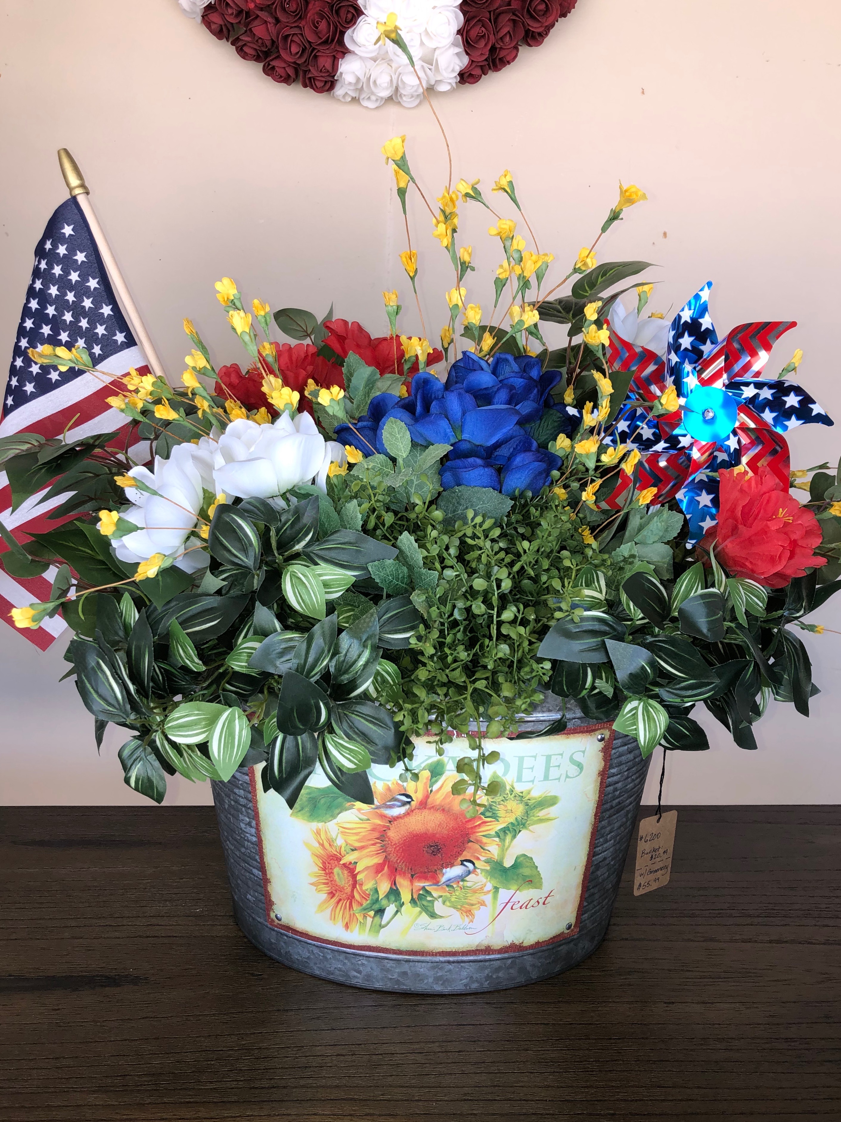 Fourth of July Flower Arrangement