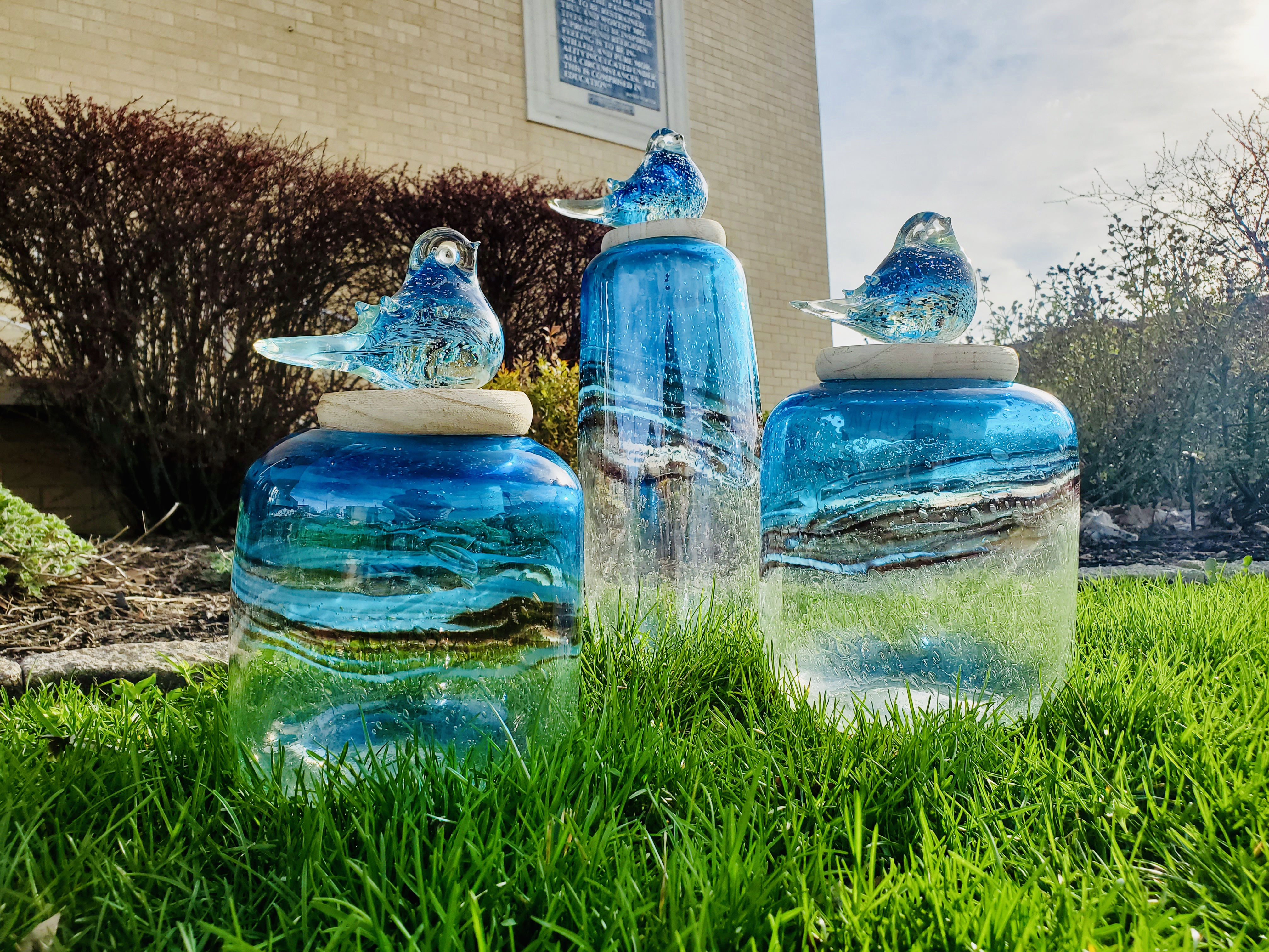 Blown Glass Jars